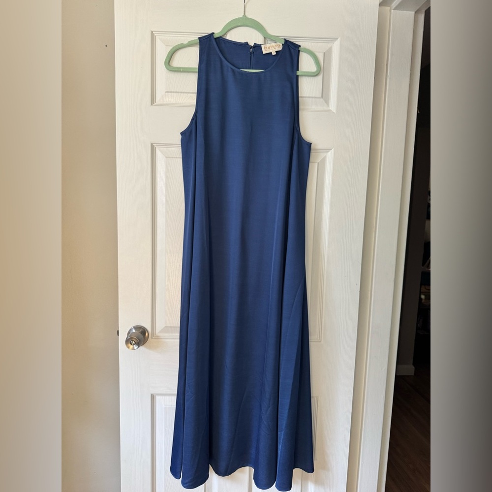 Editions Sezane Navy Maxi Medea Dress